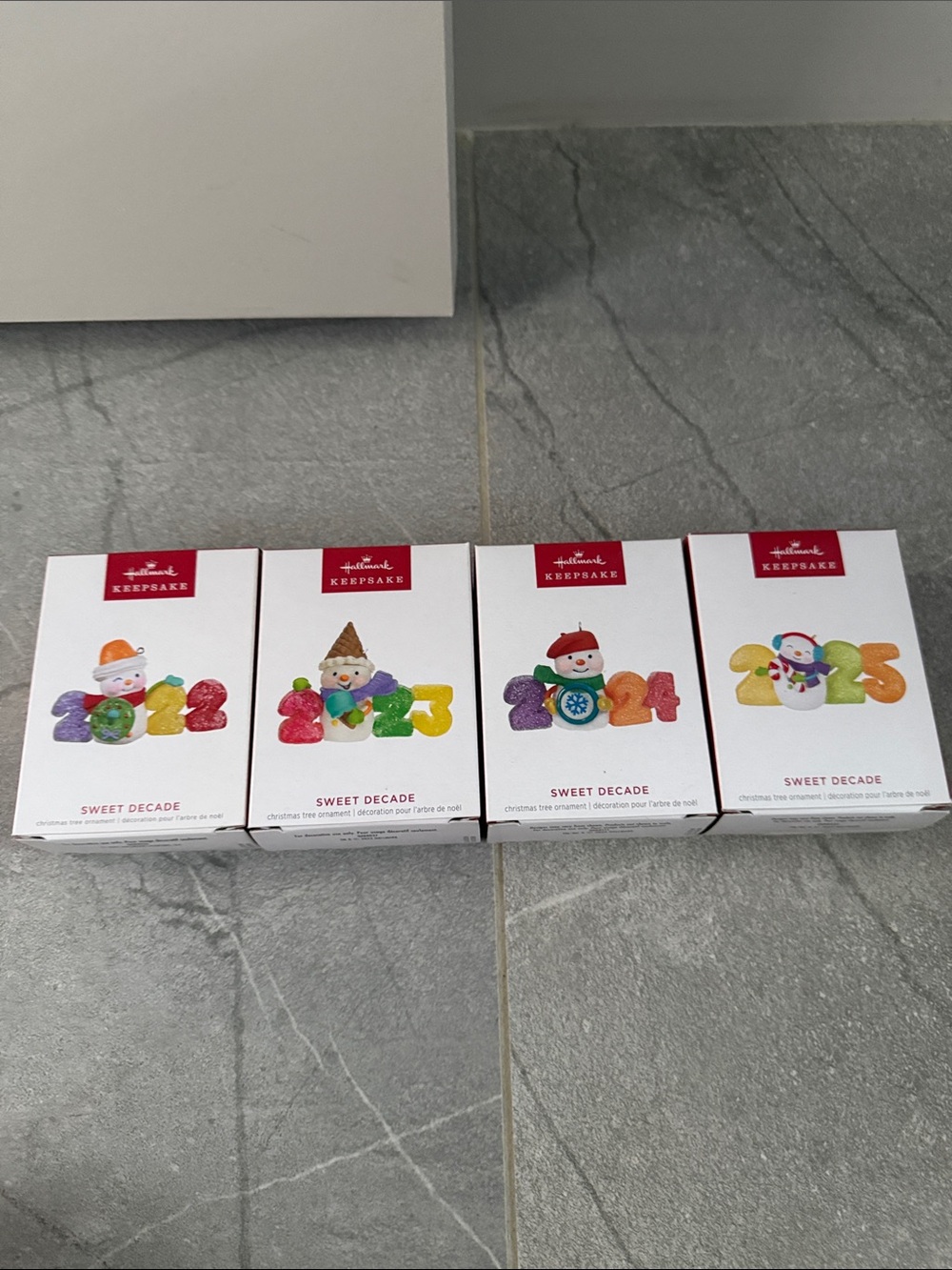 Hallmark Sweet Decade Multicolor Number Ornaments